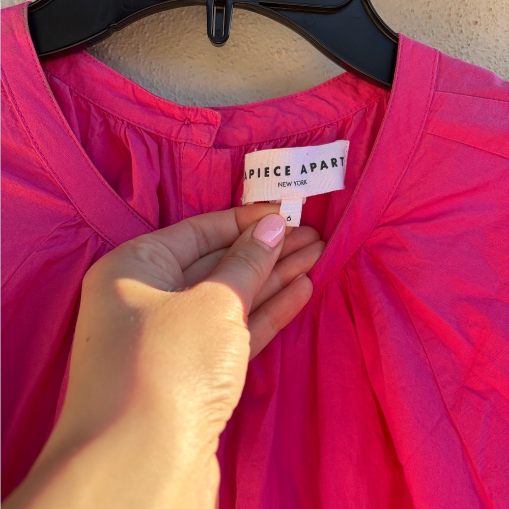 Apiece Apart Vibrant Pink Mini Dress - Picture 4 of 11